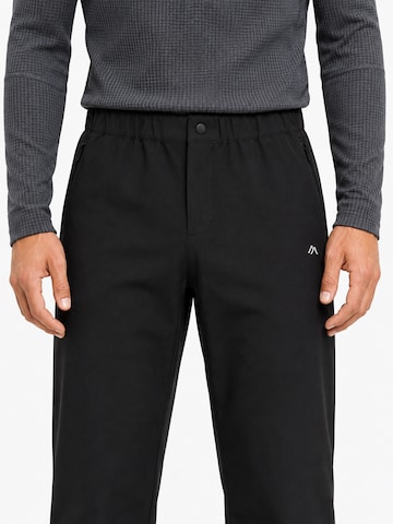 YOUTHUP - regular Pantalón de montaña 'SAUMREGULIERUNG' en negro