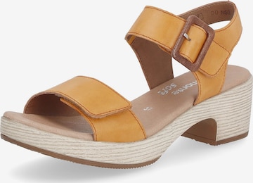 REMONTE Strap Sandals in Orange: front