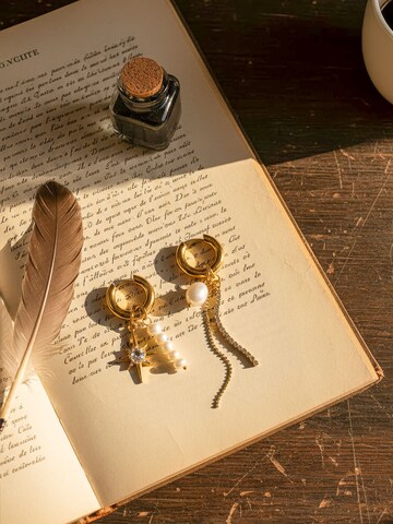 Nemomatheo Earrings 'Stella & Perla' in Gold