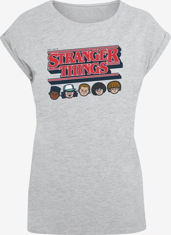 Maglietta 'Stranger Things' di ABSOLUTE CULT in grigio: frontale