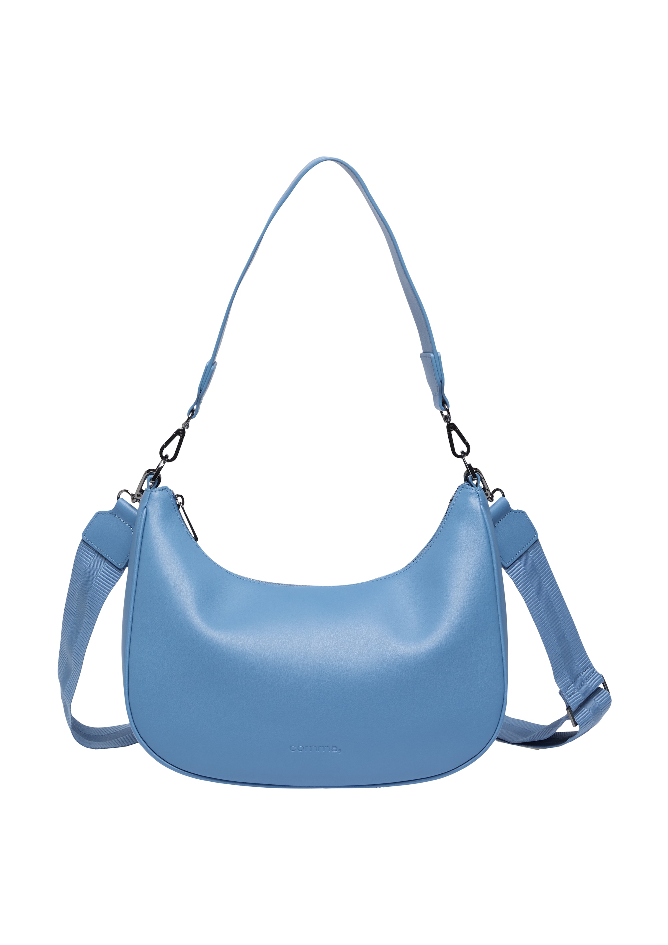 COMMA Schultertasche in Blau: Vorderseite