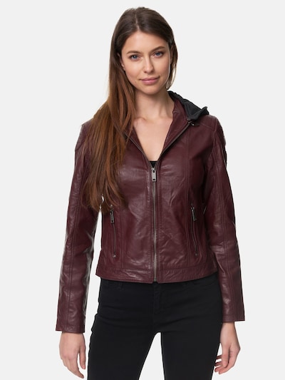 Tazzio Übergangsjacke 'F503'‌‌‌‌‌‌ in XS in bordeaux, Produktansicht