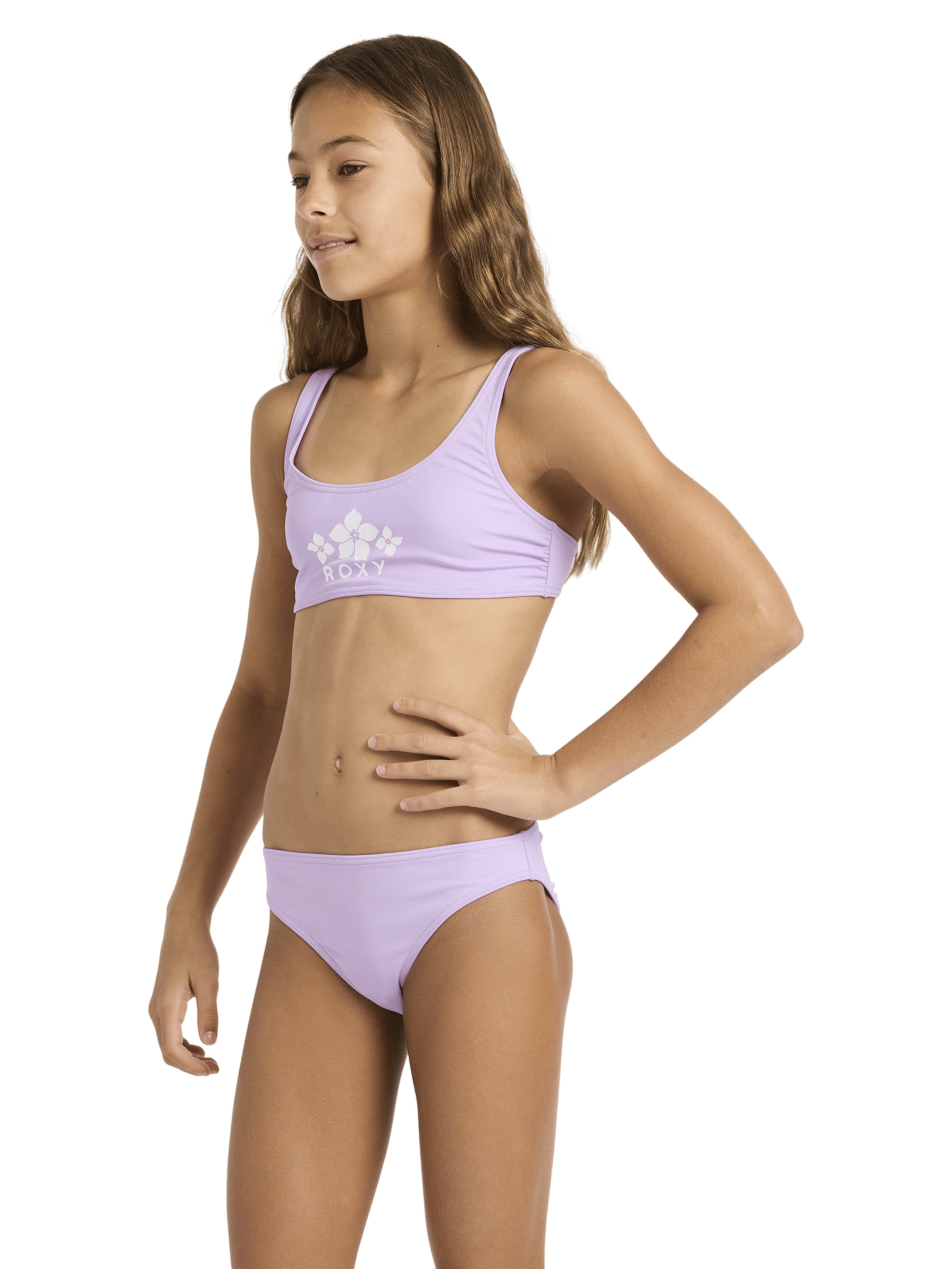 ROXY Bralette Bikini 'Solid Active' in Purple