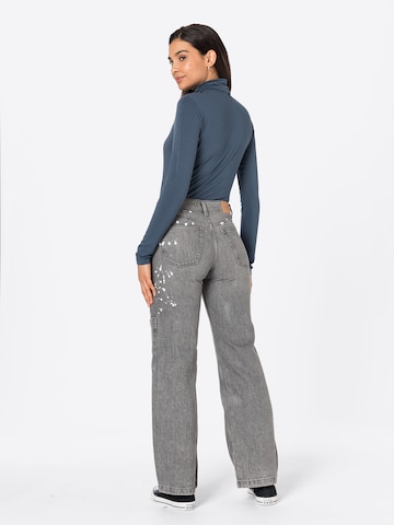 WEEKDAY Wide leg Jeans 'Avail' in Grey