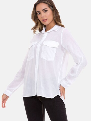 CIPO & BAXX Blouse 'WH123' in Wit