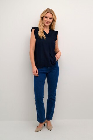 Kaffe - Blusa 'Dahlia' em azul