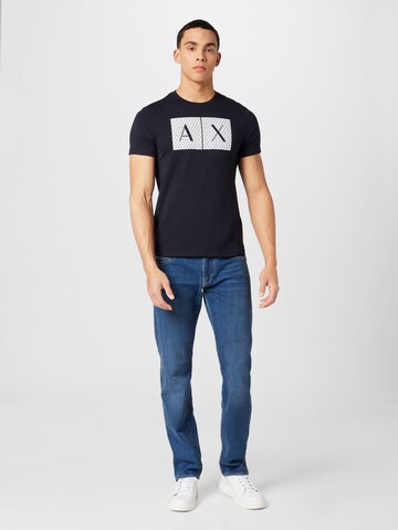 ARMANI EXCHANGE Тениска в синьо