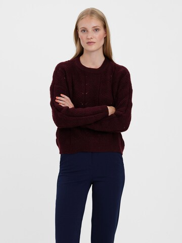 VERO MODA - Pullover 'Stinna' em roxo: frente