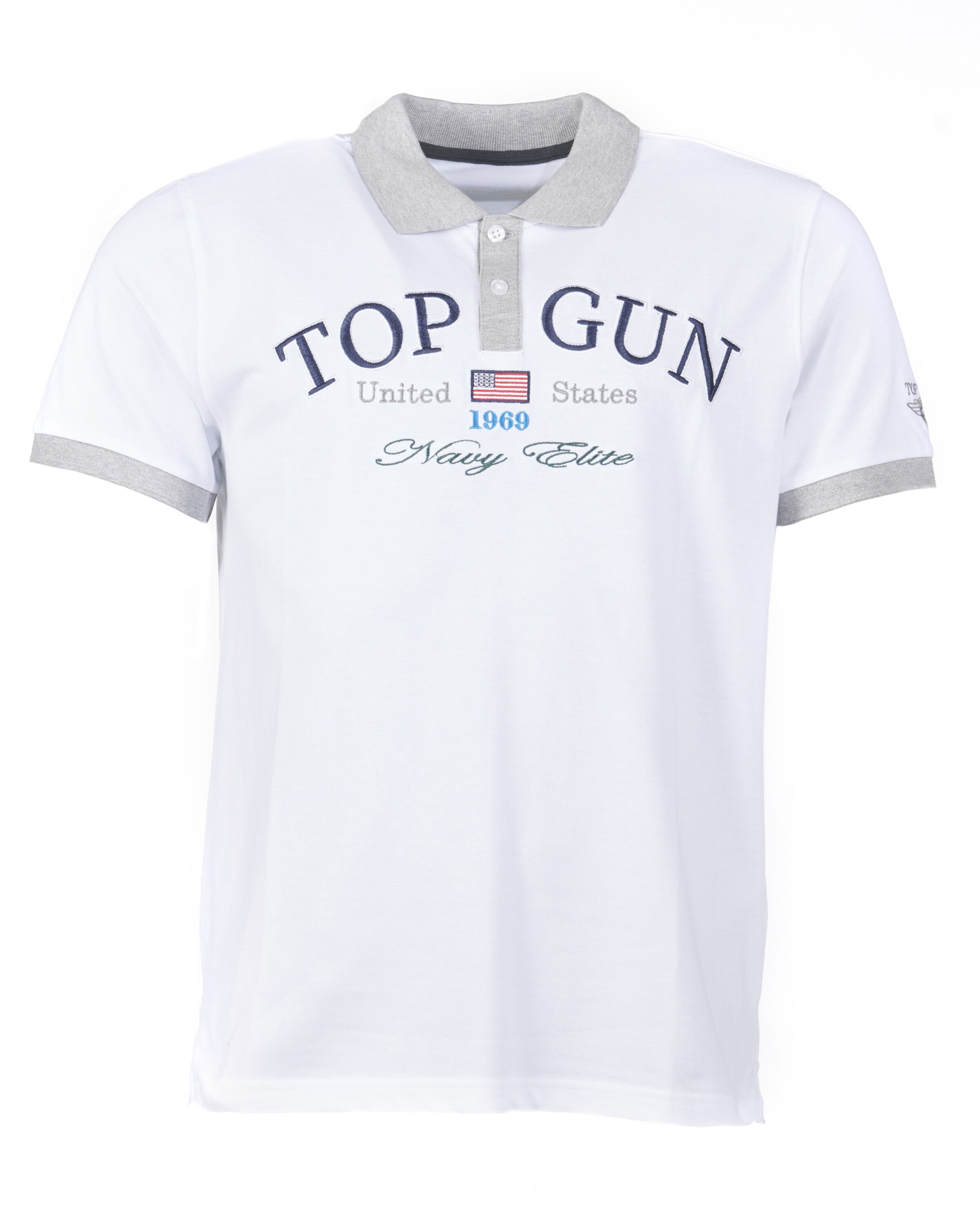 TOP GUN Shirt in White: front
