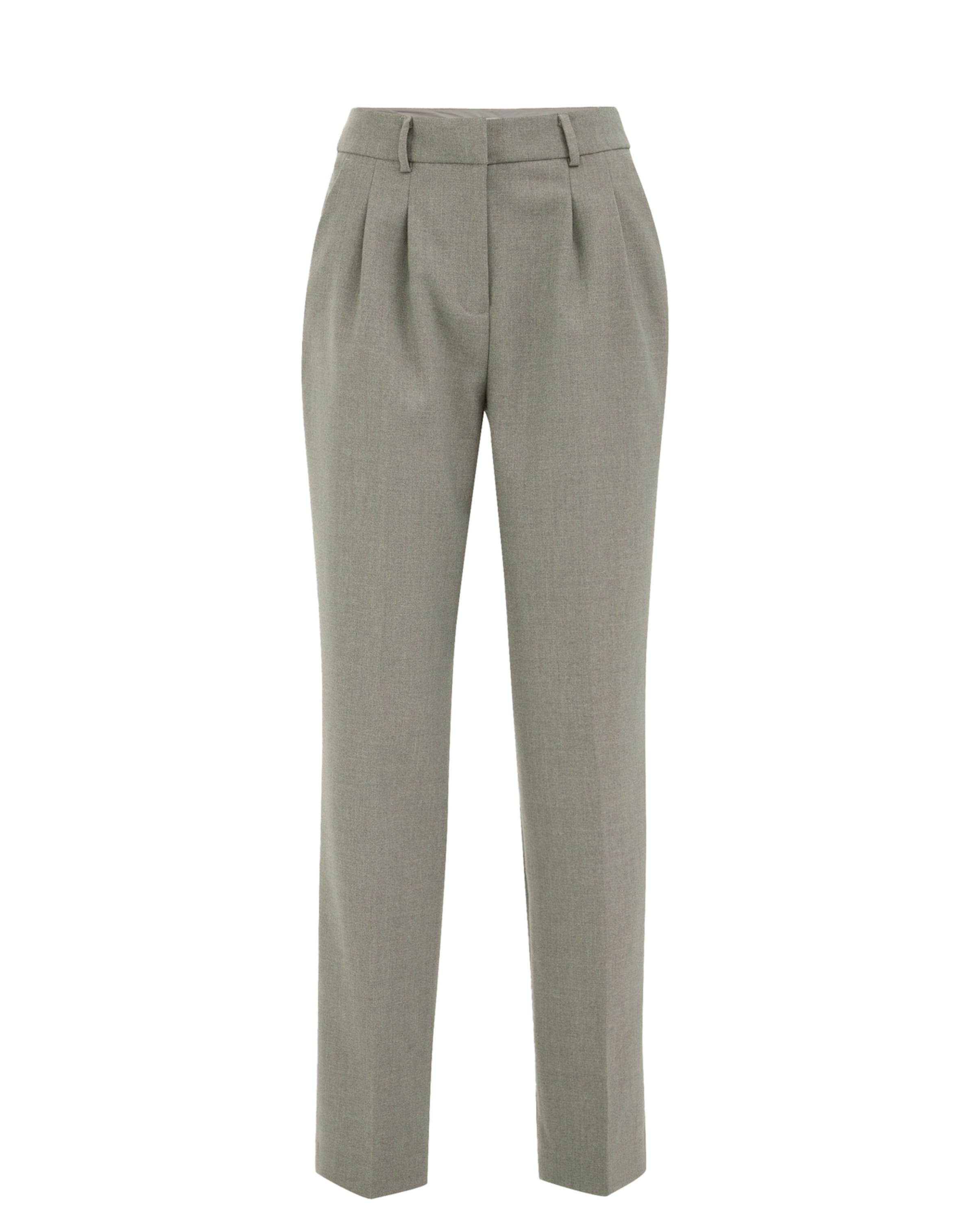 WE Fashionregular Hlače - siva boja: prednji dio