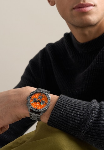 Orologio analogico 'MINECRAFT' di FOSSIL in grigio: frontale