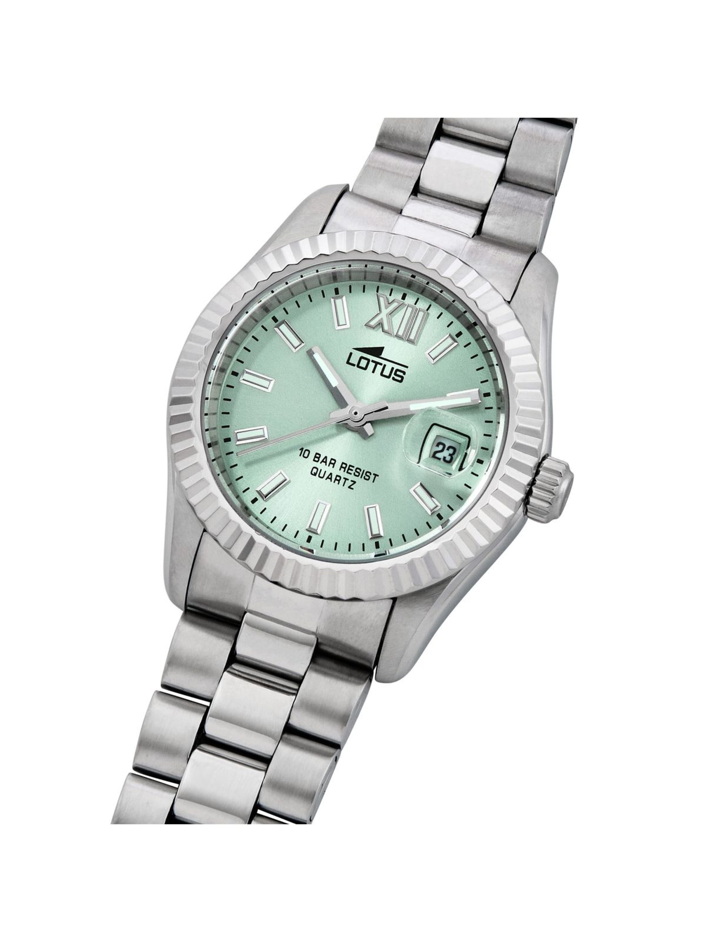 Montre à affichage analogique Lotus en vert