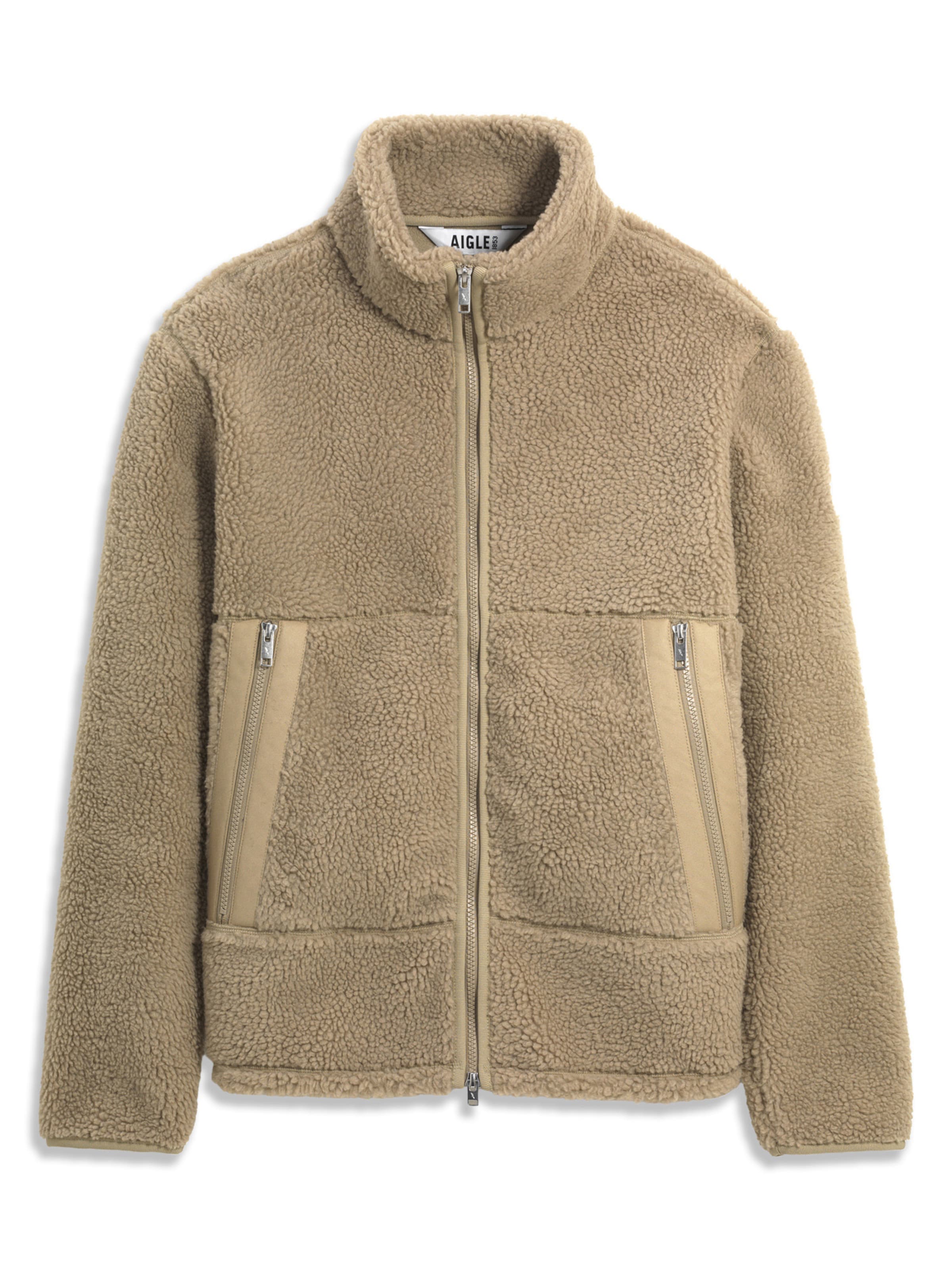 AIGLE Winter Jacket in Brown: front