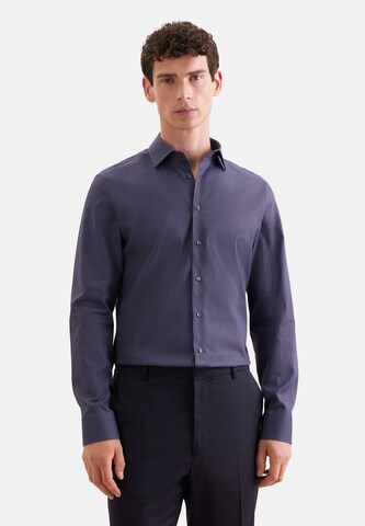 SEIDENSTICKER Slim fit Zakelijk overhemd 'Smart Essentials' in Blauw: voorkant