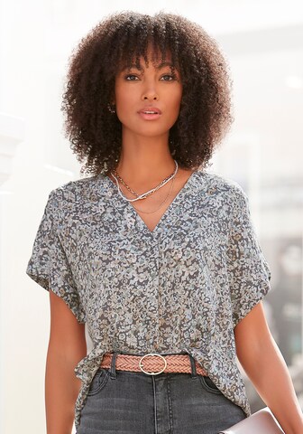 VIVANCE Blouse in Grey: front