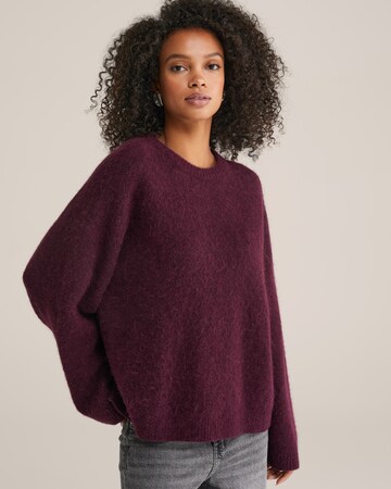 purpurinė WE Fashion Megztinis: priekis