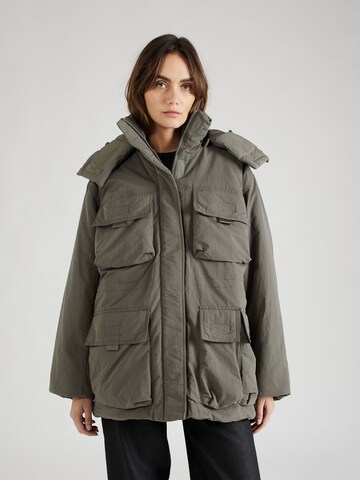 WEEKDAY Winter Parka 'Attila' in Green: front