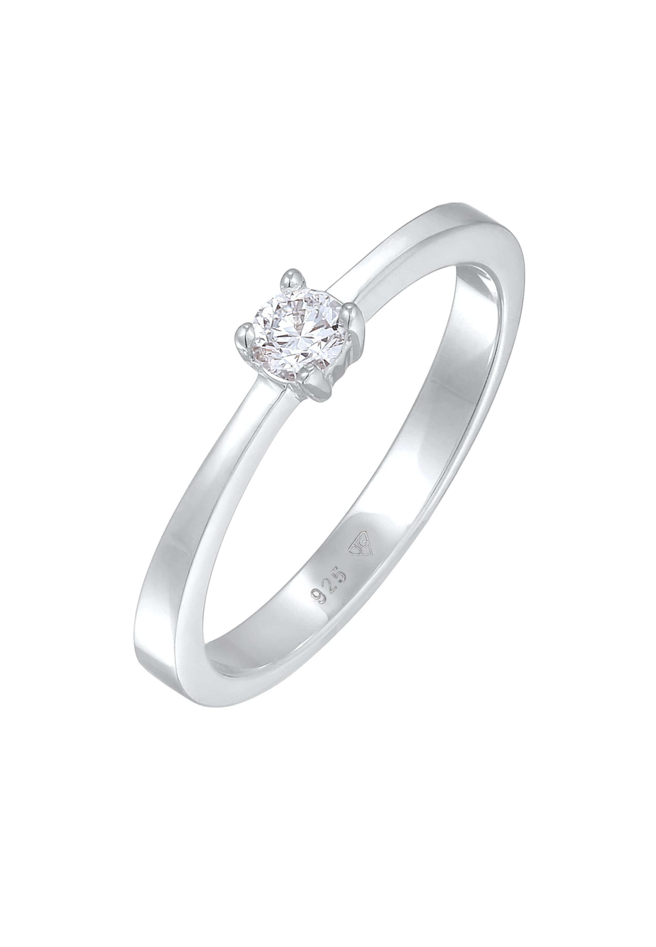 Elli DIAMONDS Ring in Silver: front