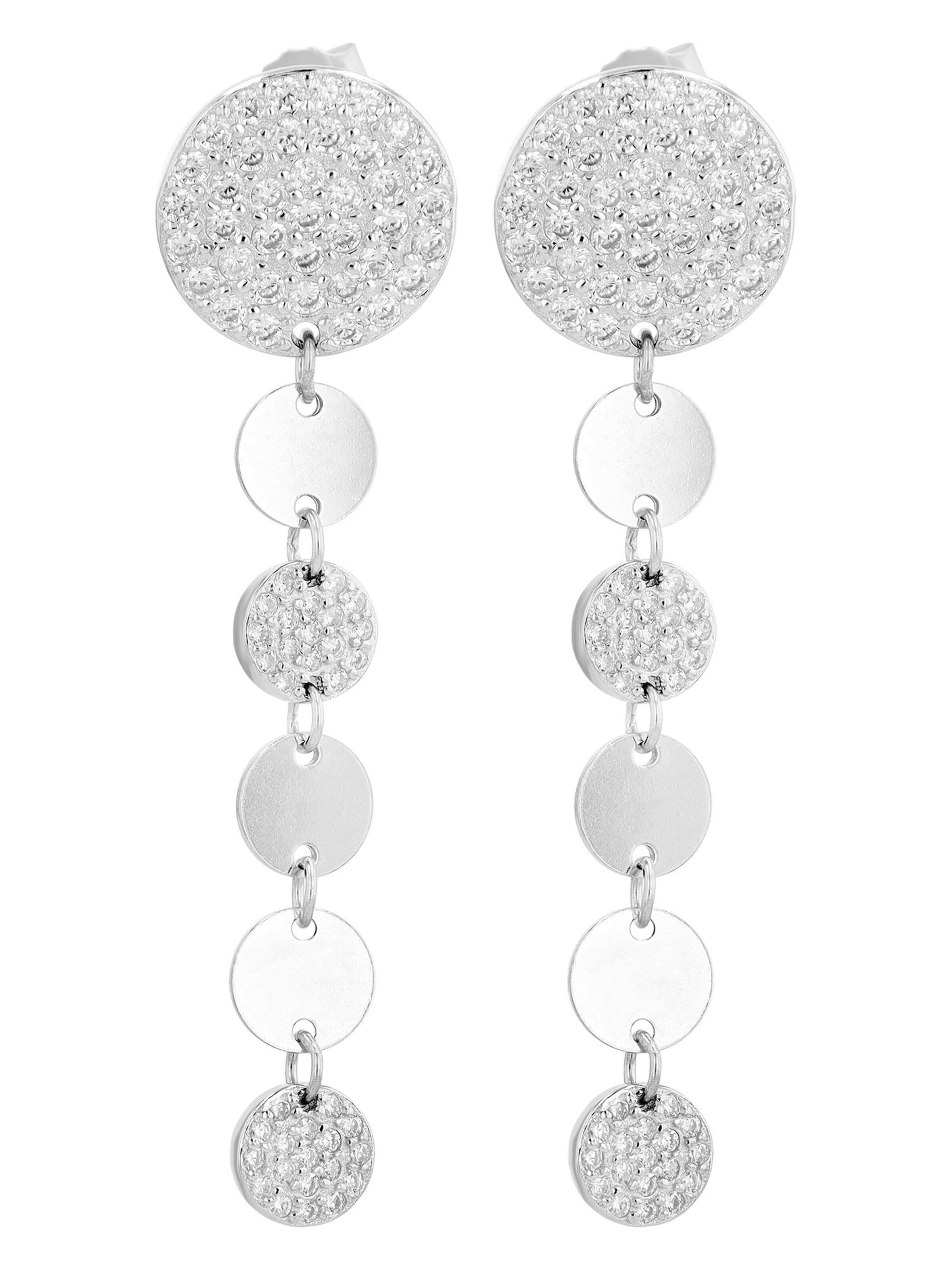 Akzent Ohrringe 'Kerry, 925 Sterlingsilber, langlebig'‌‌ in Silber: Vorderseite