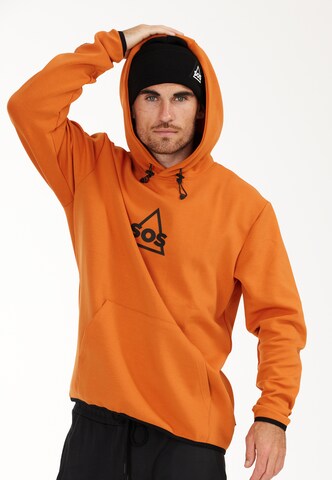 SOS Sweatshirt 'Vail' in Oranje: voorkant