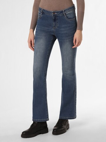 Marie Lund Bootcut Jeans in Blauw: voorkant