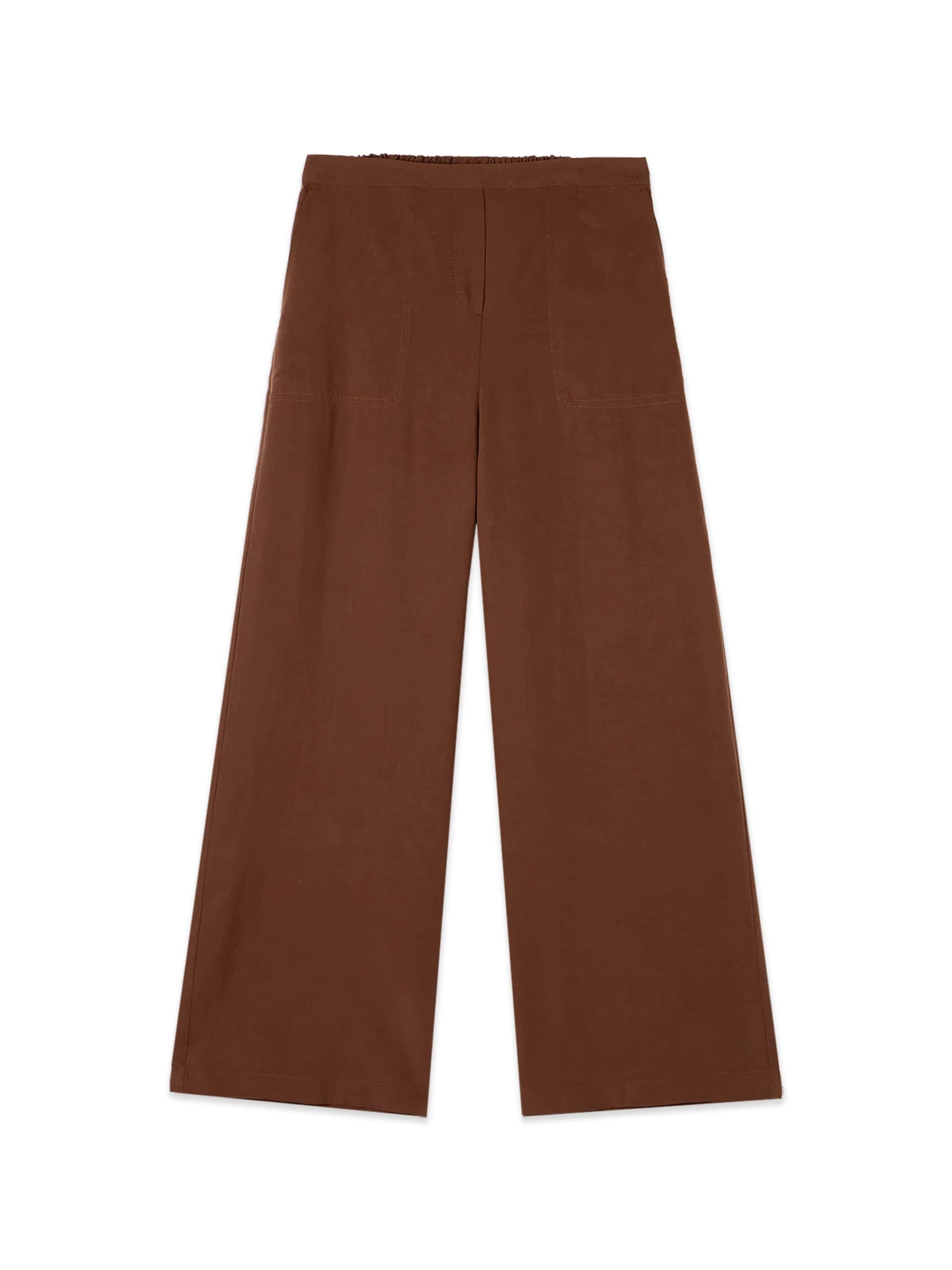 Baggy Pantalon oltre en marron : devant