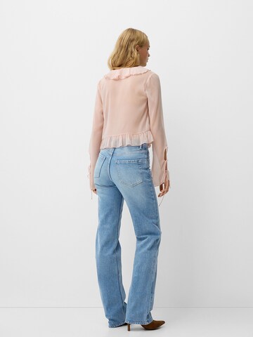 Bootcut Jeans di Bershka in blu