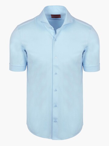 Suitable Slim fit Button Up Shirt in Blue: front
