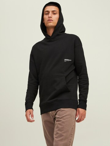 JACK & JONES - Sudadera 'Clean' en negro: frente