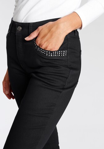 MAC Slimfit Jeans in Schwarz