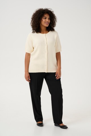 KAFFE CURVE Cardigan 'Verina' i hvid
