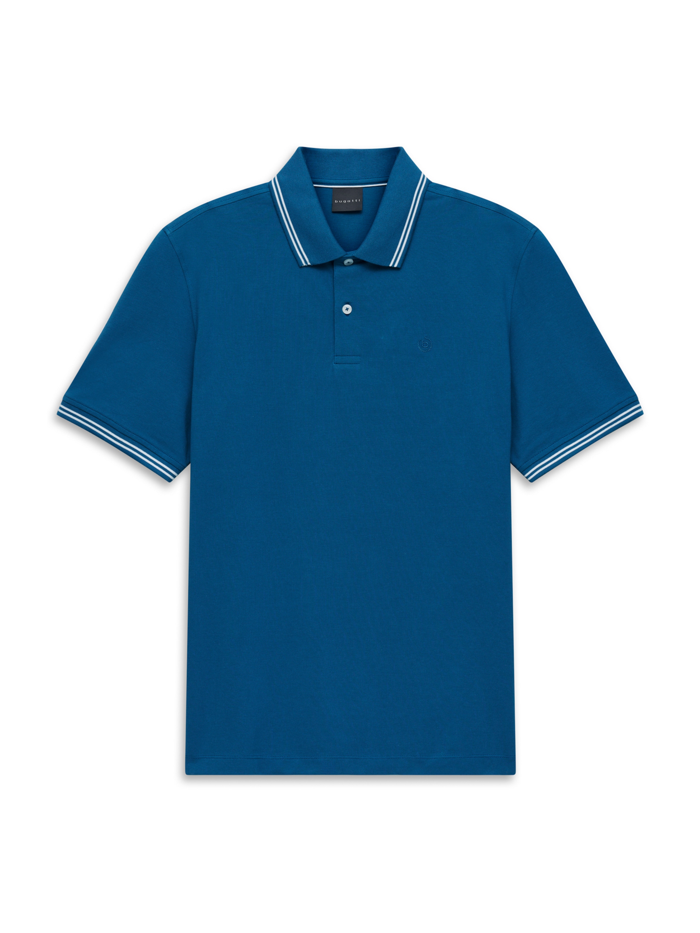 bugatti Poloshirt in Blau: Vorderseite