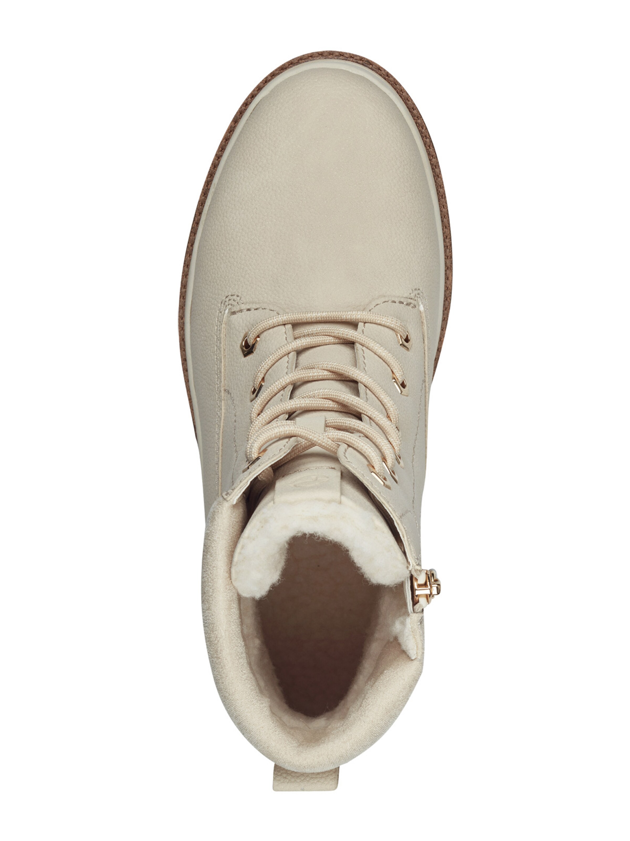 Bottines à lacets Tamaris en beige