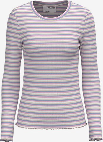 SELECTED FEMME T-shirt i lila: framsida