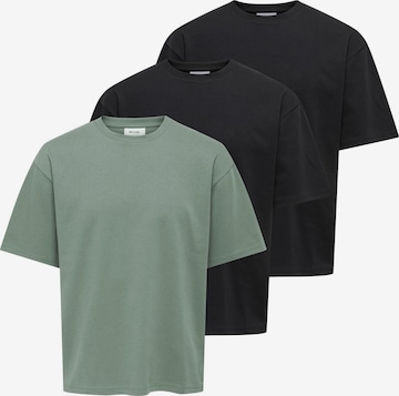 Only & Sons Shirt 'Caspian' in Grün: Vorderseite