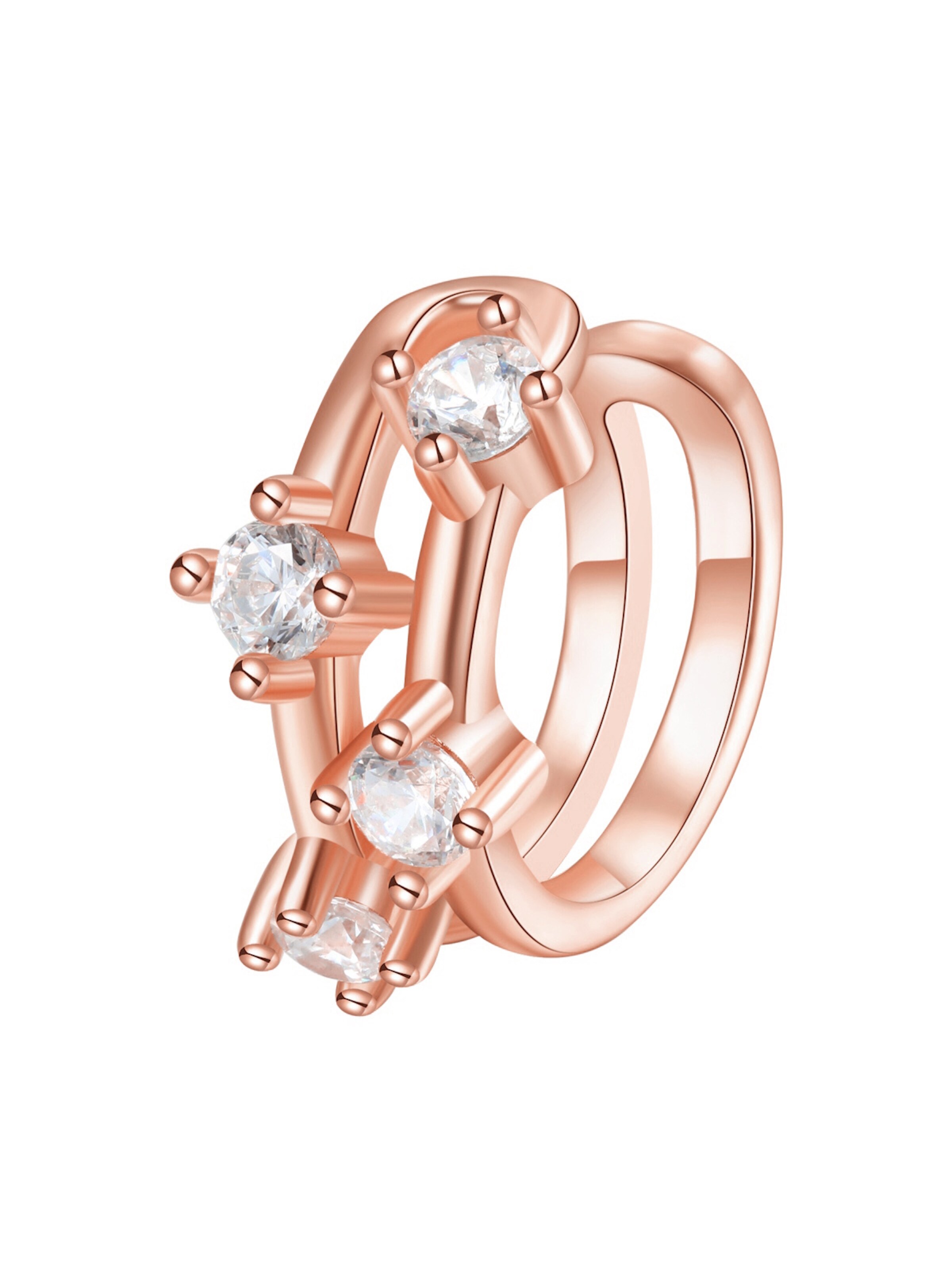 Hey Happiness Oorbellen 'Sparkle Band' in Goud: voorkant