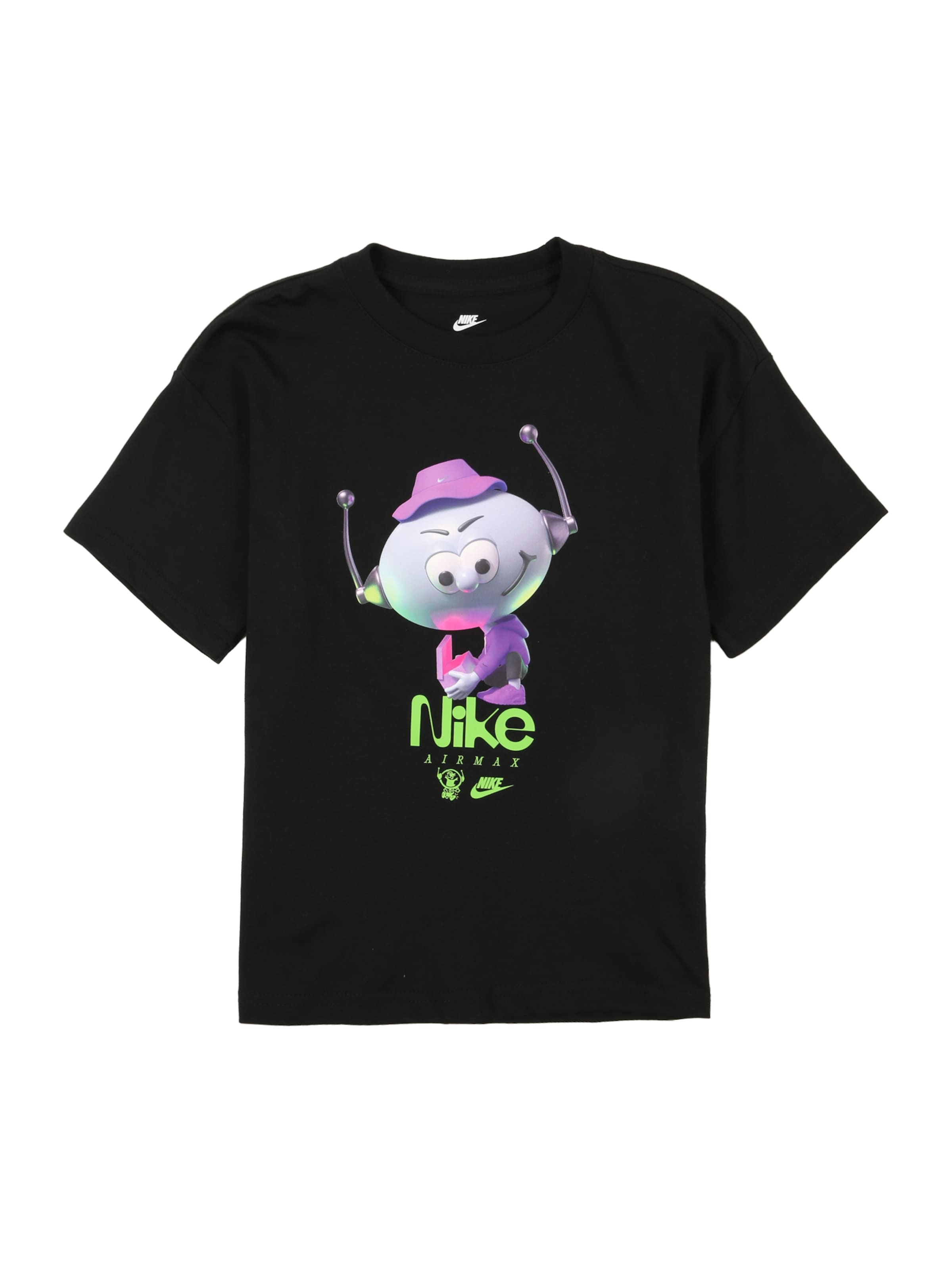 Nike Sportswear Тениска в черно: отпред