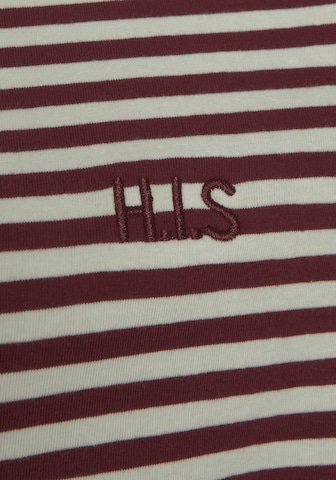 H.I.S - Pijama de pantalón corto en rojo