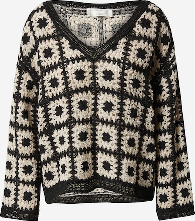 Guido Maria Kretschmer Collection Sweter 'Lana' w kolorze czarny / białym, Podgląd produktu