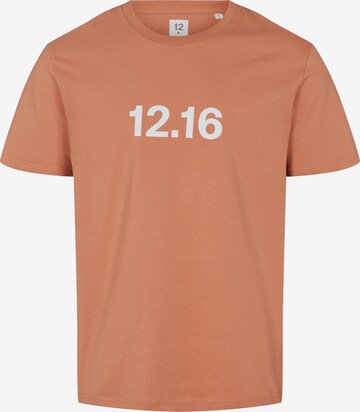 Twelvesixteen 12.16 Shirt 'Mushroom' in Orange: front