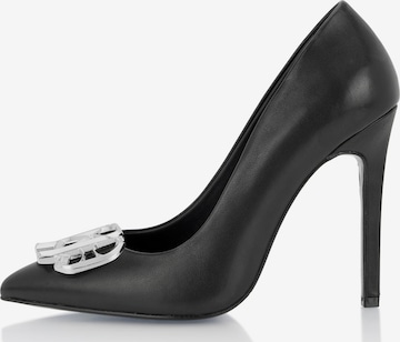 Décolleté 'Gothic Plein' di Philipp Plein in nero: frontale