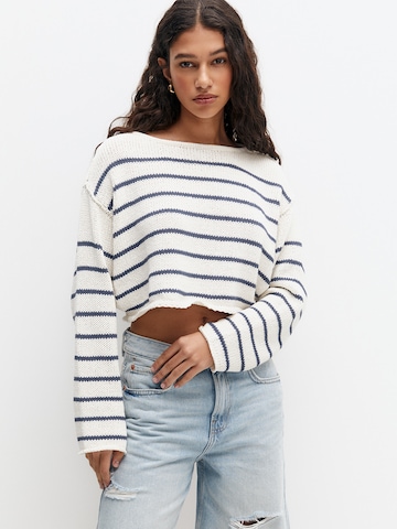 Pull&Bear Pullover in Beige: predná strana