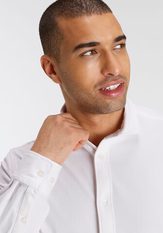 BRUNO BANANI Slim fit Button Up Shirt in White