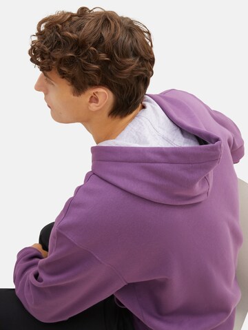 TOM TAILOR DENIM Sweatshirt in Purple