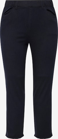 Ulla Popken Skinny Pants 'Sienna' in Blue: front