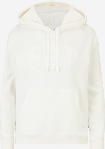 Gap Petite Sweatshirt 'HERITAGE' in White: front