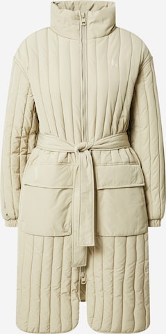 Calvin Klein Jeans Between-Seasons Coat in Beige: front