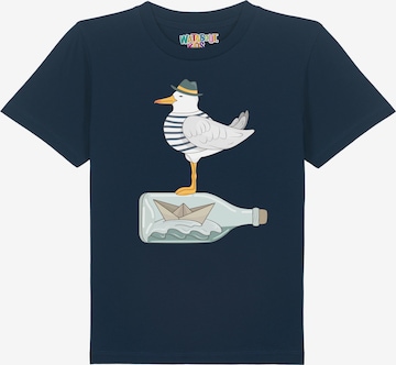 T-Shirt 'Möwe mit Hut' watabout.kids en bleu : devant