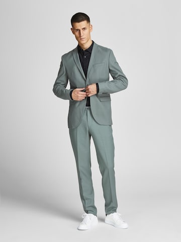 JACK & JONES - Slimfit Calças com vincos 'SOLARIS' em verde