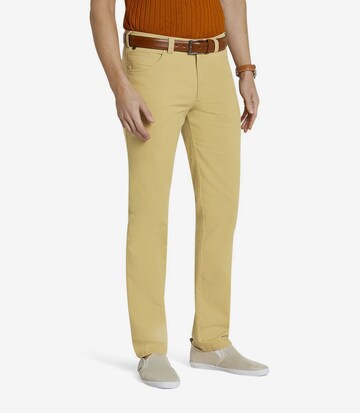 Meyer Hosen Chino Pants 'Dublin' in Yellow: front